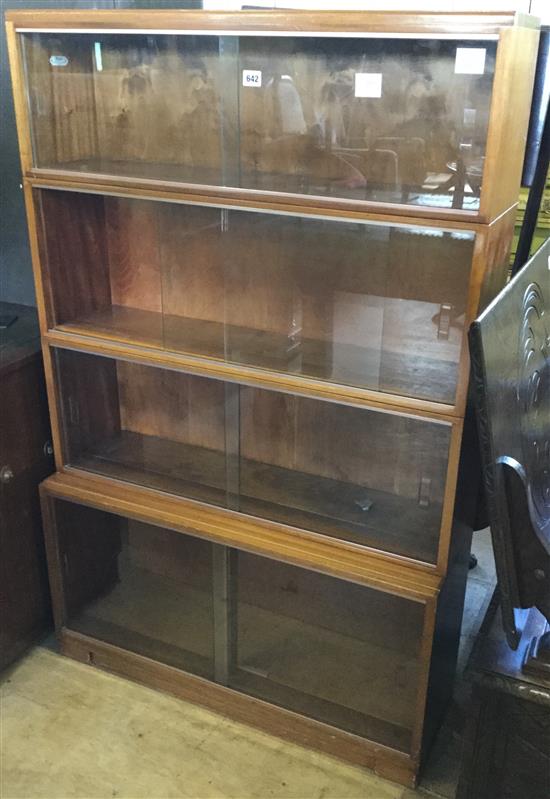 Sectional glazed  bookcase(-)